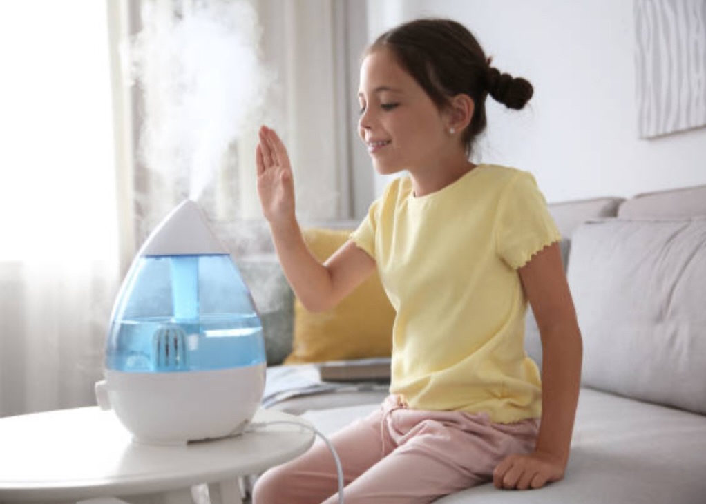 Placing a humidifier indoors will prevent the skin from getting dry.